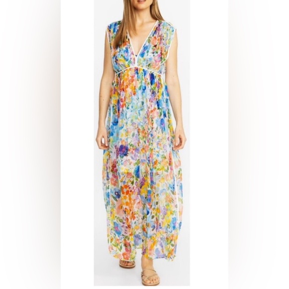 Johnny Was JADE “Dylane Silk Maxi Dress”. New with tags.